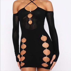 SOLD* Black Bodycon Mini Dress from White Fox